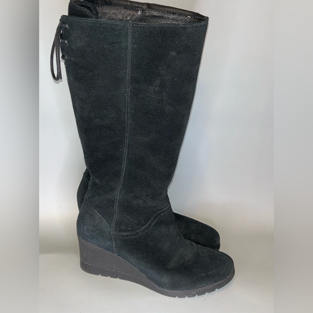 UGG waterproof Dawna suede wedge boots